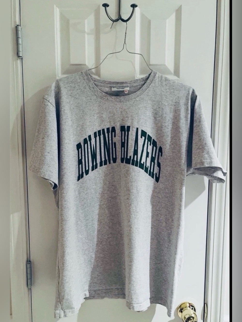 Rowing Blazers Heathered Light Gray Short Sleeve Tee